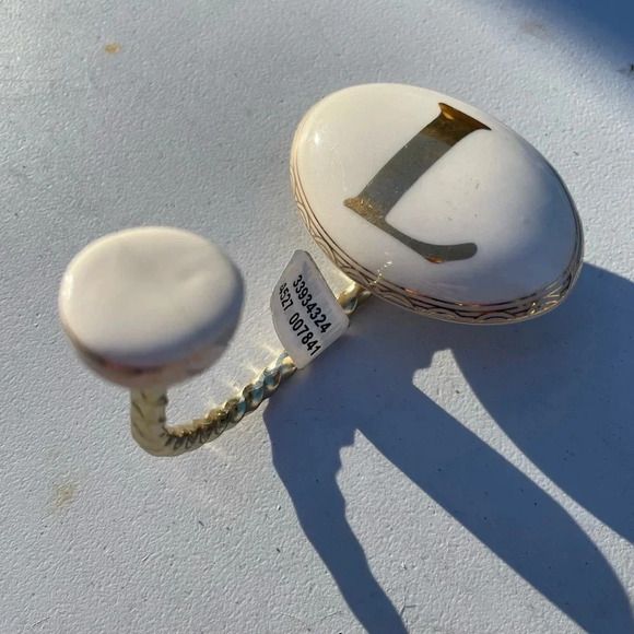 NWT Anthropologie Molly Hatch “L” Ceramic Hook - Picture 5 of 12